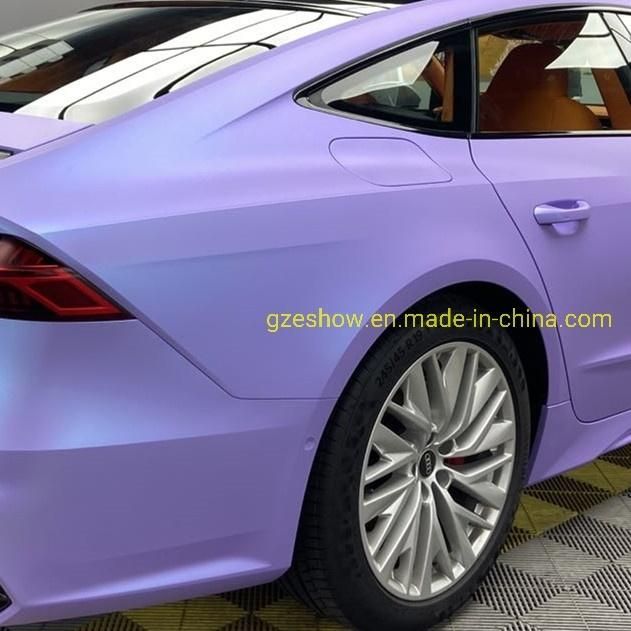 Bubble Free Self-Adhesive Purple Vinyl Roll Car Sticker Wrap