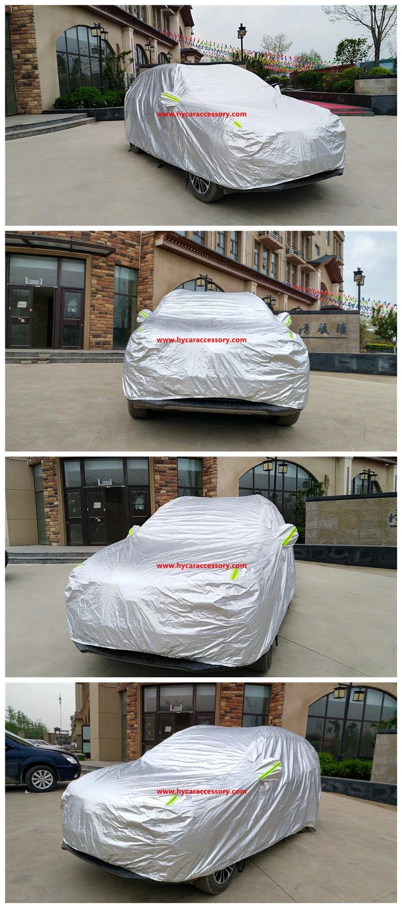 Car Accessories Car Decoration Silver Waterproof Sunproof Auto Body Cover SUV Sedan Full Car Cover