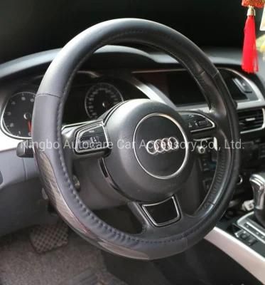 High Qulaity Leather Carbon Fiber PVC Steering Wheel Cover