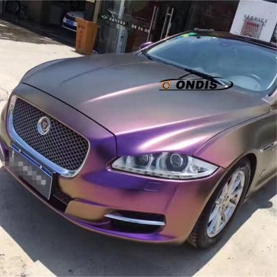 1.52*18m PVC Material Car Vinyl Wrap Matte Diamond Chameleon Car Foil