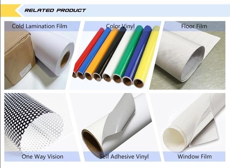 PVC Color Adhesive Vinyl Sticker Cutting Plotter Film Color PVC Sticker for Laser Cut