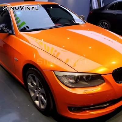 SINOVINYL Car Decoration PVC Film Super Gloss Candy Car Full Body Vinyl Wrap Sticker