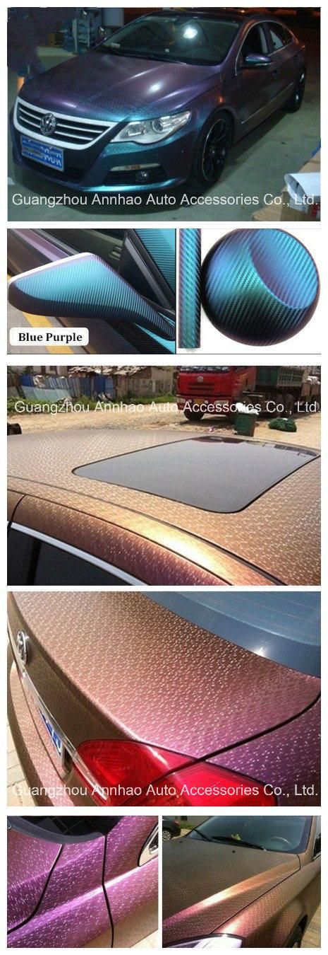 Car Body Color Changing Film Carbon Fiber Chameleon Vinyl Wrap