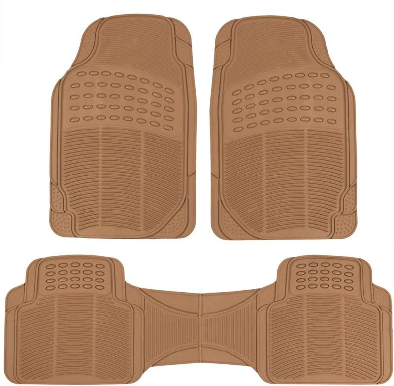 Car Accessory PVC Floor Mat 3PCS in Beige