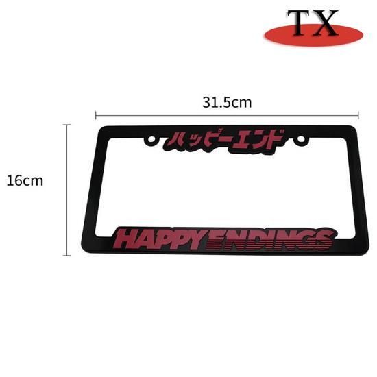 Customized Personality European And American License Plate Frame Plastic Metal