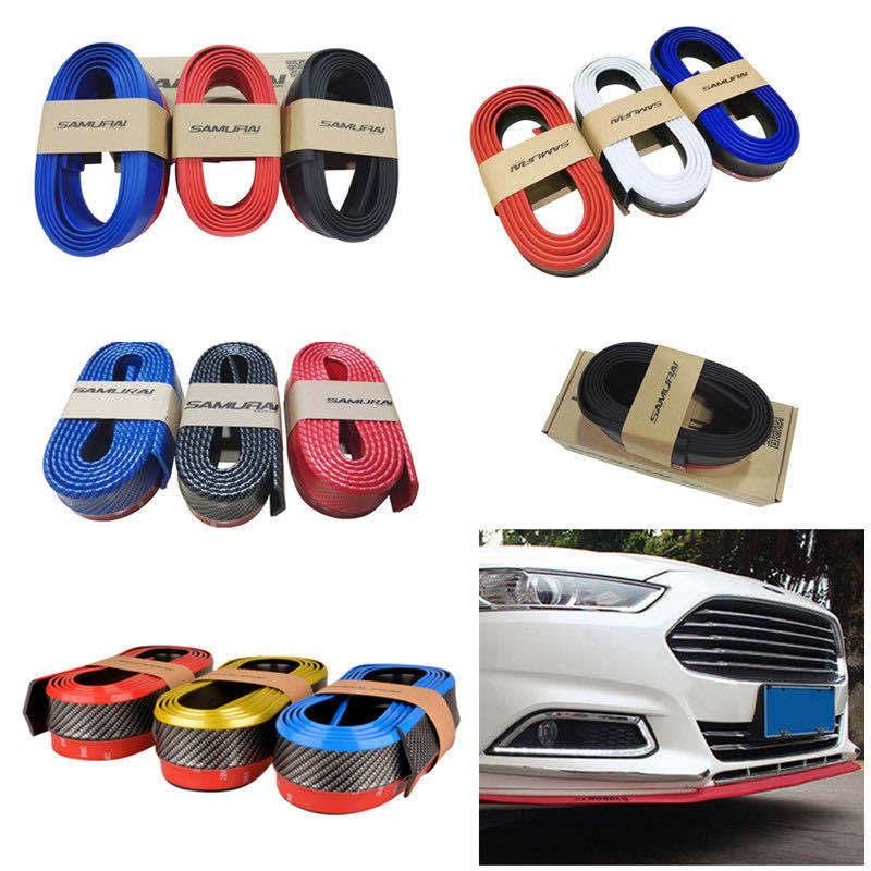 Durable Auto Front Bumper Lip Protector Rubber Protective Strips