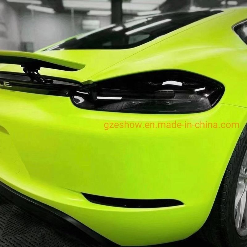 Matte Ultimate Flat Fluorescent Yellow Vinyl Wrap