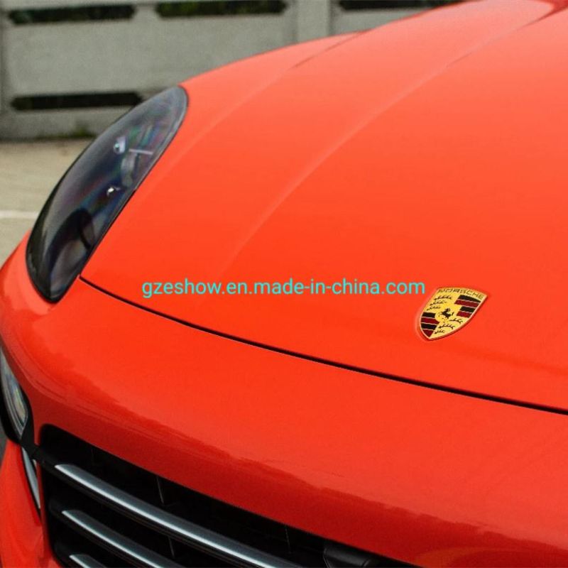 Matte Orange PVC Car Wrapping Film Car Body Vinyl Car Sticker