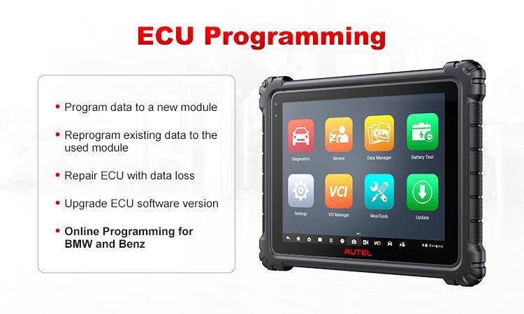 2022 Autel Maxisys Ultra Lite J2534 Altar OBD2 Scanner Maxisys PRO 919 Ms908p Ms909 ECU Programming Diagnostic Tool Latest OE Level Coverage, Obt II