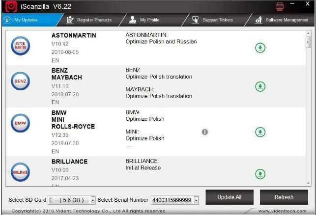 Vident Ilink400 Full System Scan Tool Single Make Support ABS/SRS/Epb//DPF Regeneration/Oil Reset