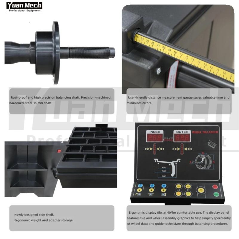 Tire Changer and Wheel Balancing Machine Combo