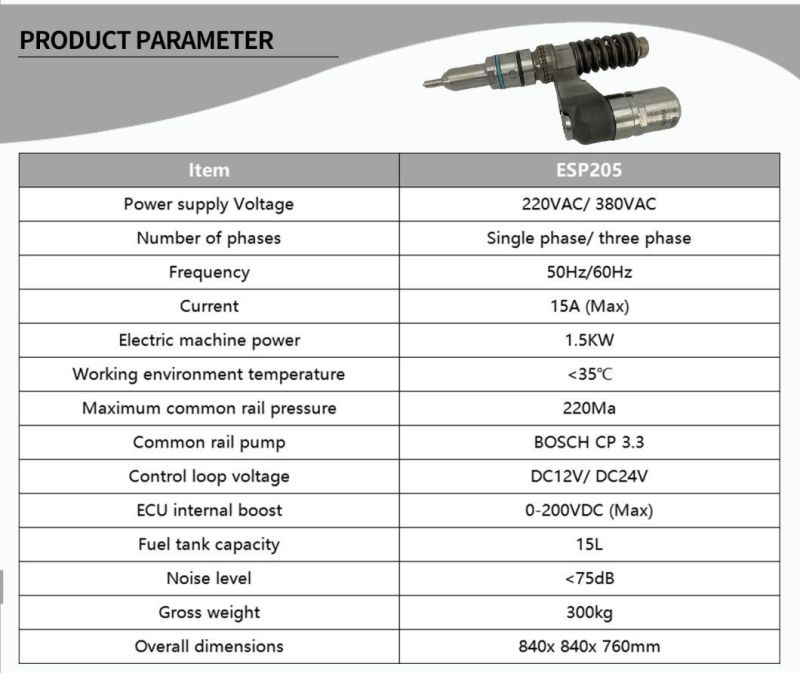 High Quality Common Rail Injector Test Bench EPS205