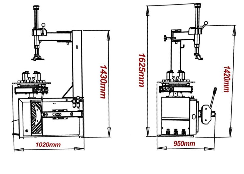 China Supplier Semi-Automatic Swing Arm Cheap Tire Changer