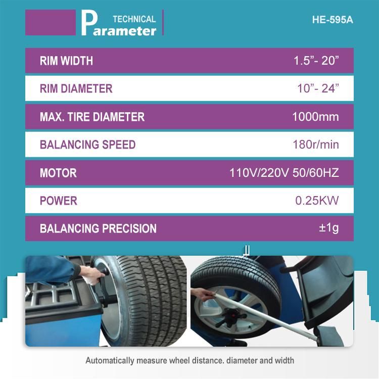 Starting and Braking Automatically Wheel Balancer