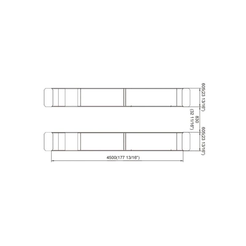 5000kg Lifting Equipment Flush Mount in Ground Double Alignment Scissor Auto Lifter