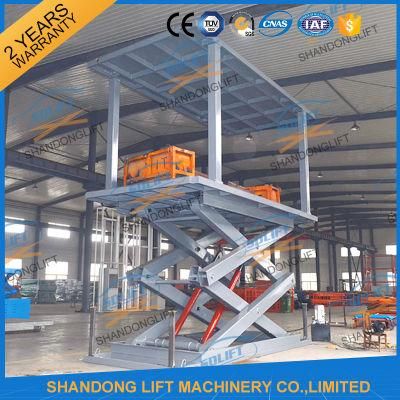 China Stationary Hydraulic Electric Scissor Car Elevator