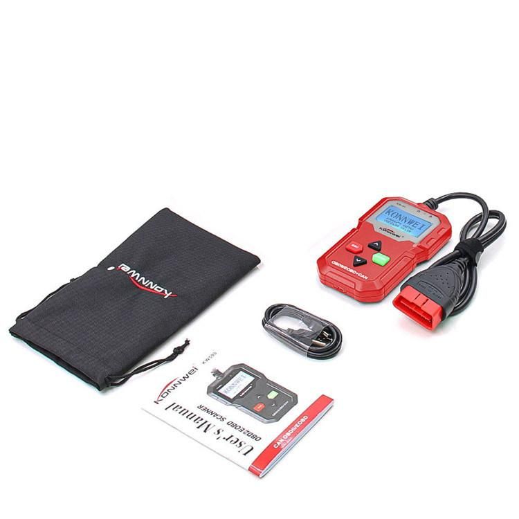 Konnwei 2.4inch Black and White Screen Auto Diagnostic Tools OBD2