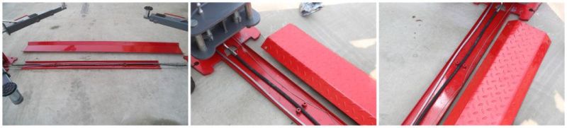 4t Auto Car Lift Portable Lift Red Blue OEM Hydraulic Double Design on Sale