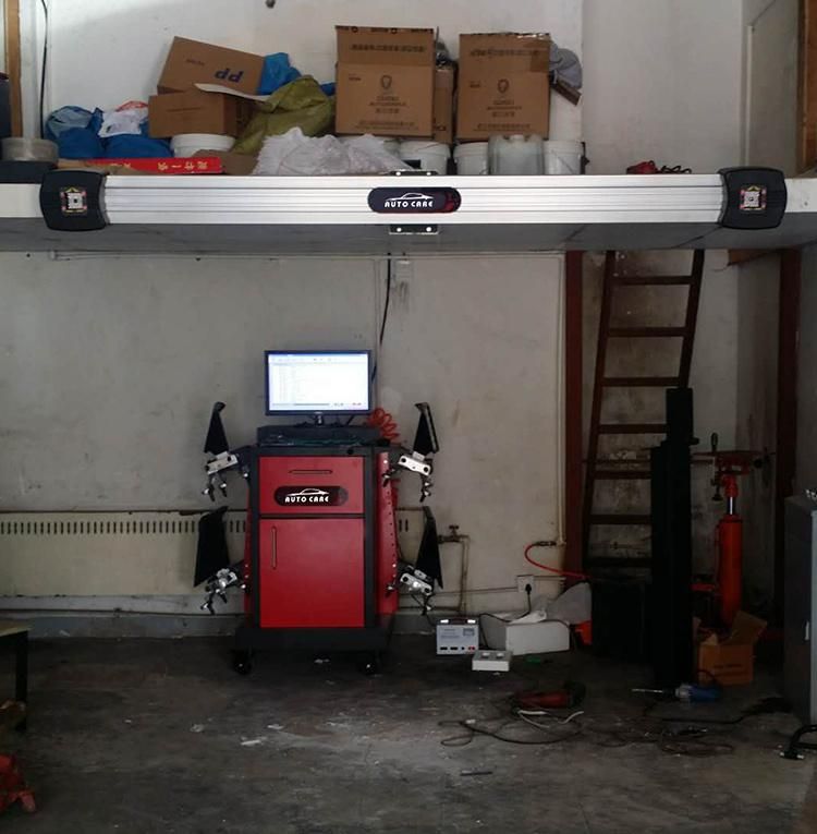 3D Wheel Alignment System with Two Turntables Plates