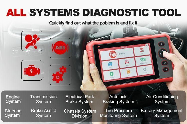 Launch X431 Crp909X OBD2 Scanner Full Systems Car Diagnostic Scanner Airbag Sas TPMS IMMO OBD Diagnostic Tool Auto Code Reader