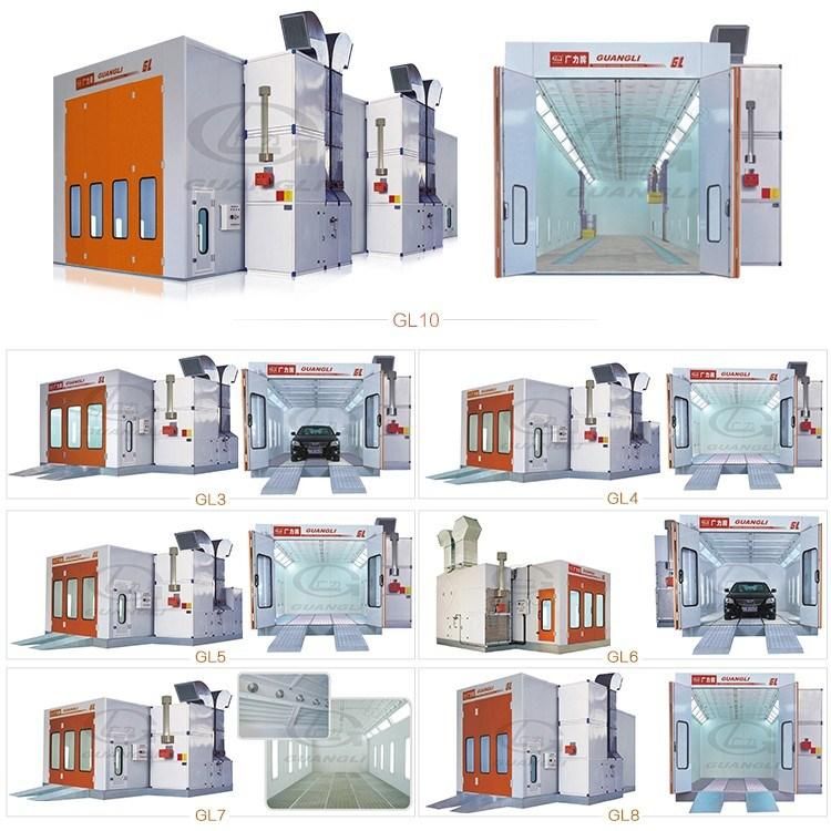 China Guangli Factory Rear Exhaust Movable Infrared Light Car Spray Paint Booth (GL1-CE)