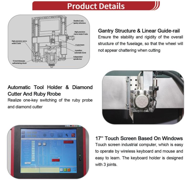 Alloy Wheel Repair Equipment CNC Diamond Cutting Lathe