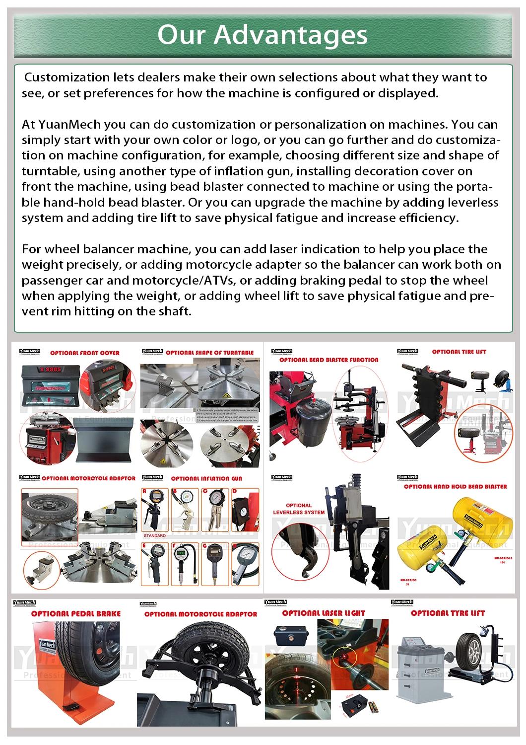 Tilt Back Motorcycle Tyre Changer Machine for Garage Equipment