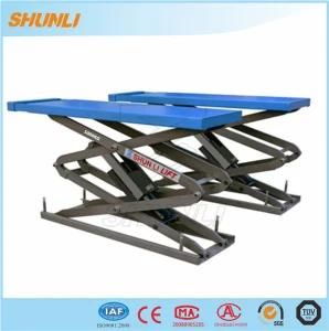 4000kg Ce Approvel in-Ground Small Scissor Lift with Cross Beam