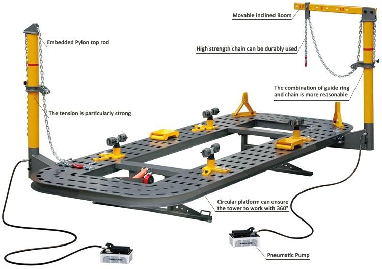 High Strength Hydraulic Auto Frame Rack Straightening with Tools