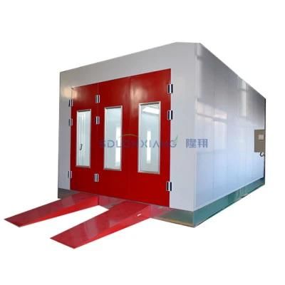 Car Diesel Electric Spray Booth for Sale Bodyshop Curtain Baking Auto Body Oven Paint Room