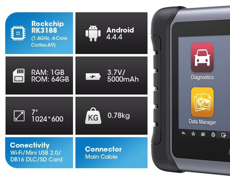 Autel Scanner Maxicom Mk808 OBD2 Diagnostic Machine for Car Universal Price