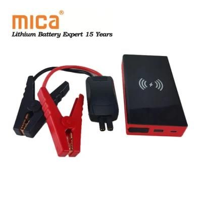 20000mAh Portable Car Jump Start Battery Power Bank with Wireless Charging USB 12V 500A Jump Starter