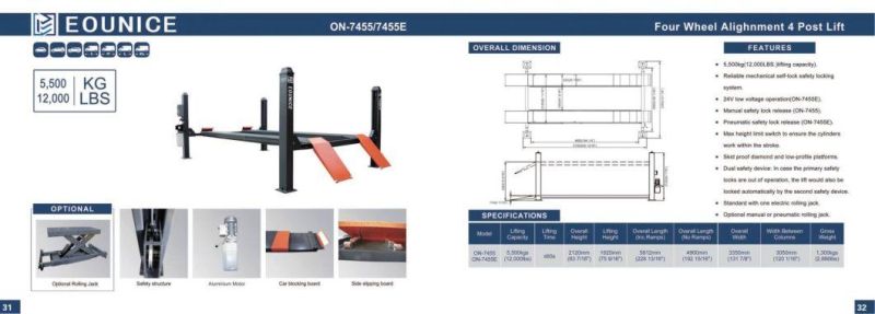 on-7455e Electro-Air Safety Lock Release, Alignment 4 Post Car Lift/Auto Lift/Car Hoist/Auto Hoist