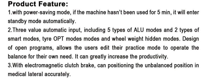 Tcm-710 High Precision Wheel Balancer Machine Professional Tire Balancer