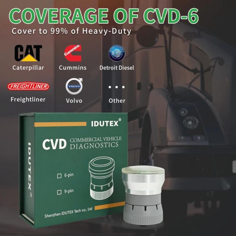 Idutex CVD-6 Heavy Duty Code Reader Scan Diagnostic Truck Scanner HD Plus Diagnostic-Tool