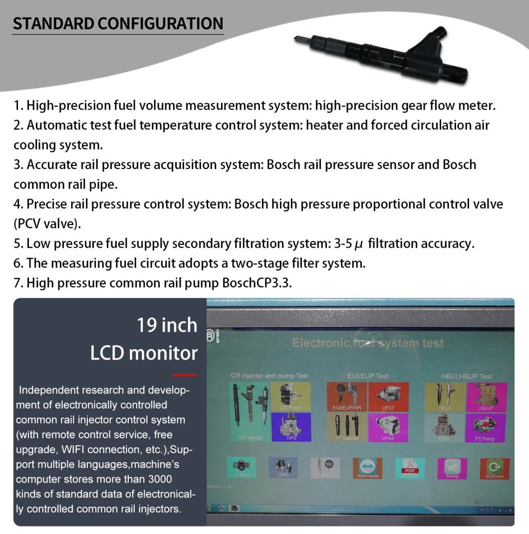 Common Rail Diagnostic Equipment Hcr-318c Common Rail Test Bench Dts300 with 220V 380V Qr Ima Coding Bip Function