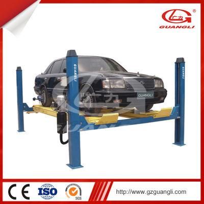 4 Post Hydraulic Pressure Platform Car Lift with 4-Wheel-Alignment Function