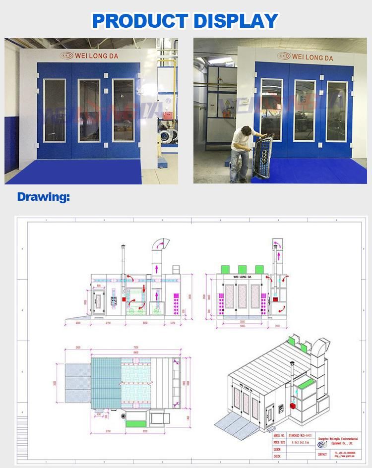 Wld8400 Ce Water Based Paint Booth for Furniture