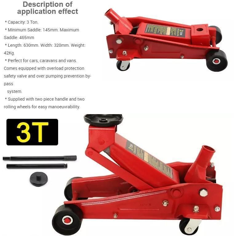 Aofu 3 Ton Trolley Jack Quick Lift Car Jack Lift