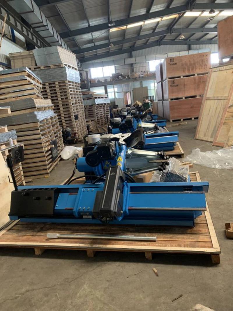 380V Double Speed Transporter Tyre Changer Machine