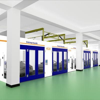 Auto Body Fast Repair System Line Paint Booth for 4s Shop