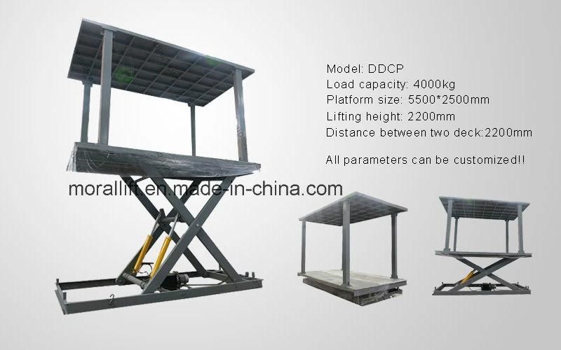 2 Level Parking Equipment Scissor Car Lift for Sale