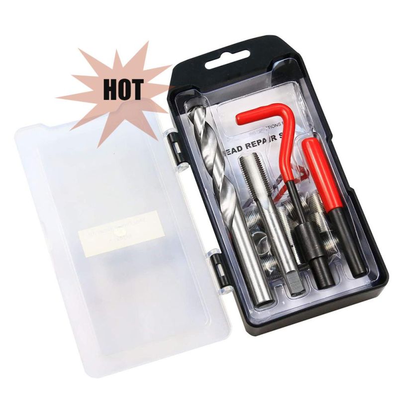 Viktec Compatible Hand Tool Set Metric Thread Repair Insert Kit for Auto Repairing (M14X1.25)