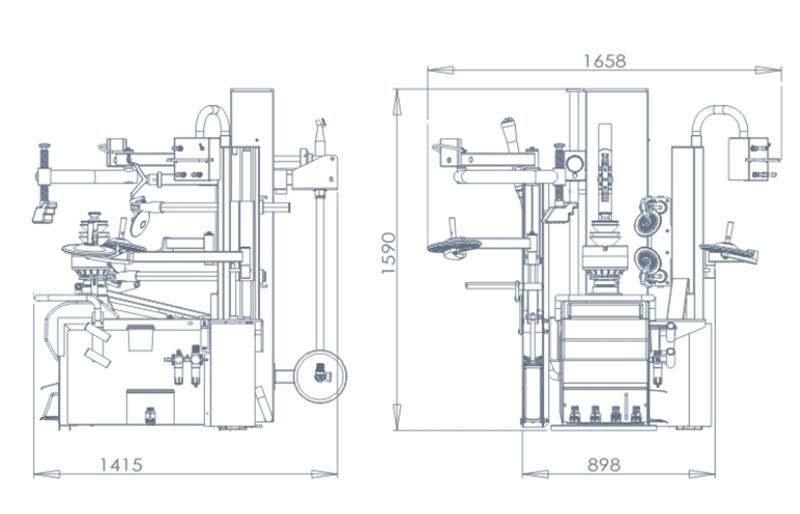 Car Tire Changer Tire Fitting Machine for Garage Equipment