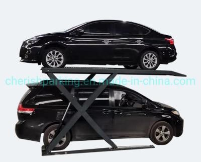 Double Car Parking System Scissor Lift Platform