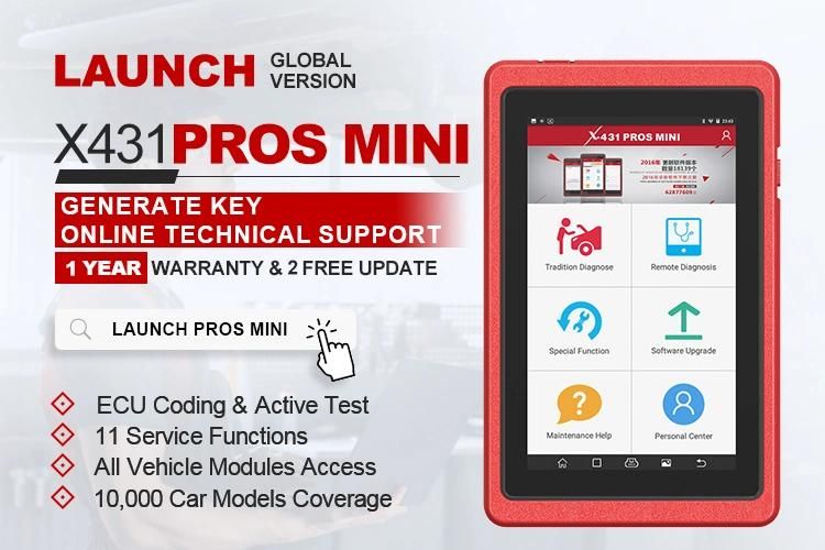 Auto Diagnostic Tool OBD Launch X431 Pros Mini with Bt/WiFi Automotive Tool Diagnostic Tool Car Scanner