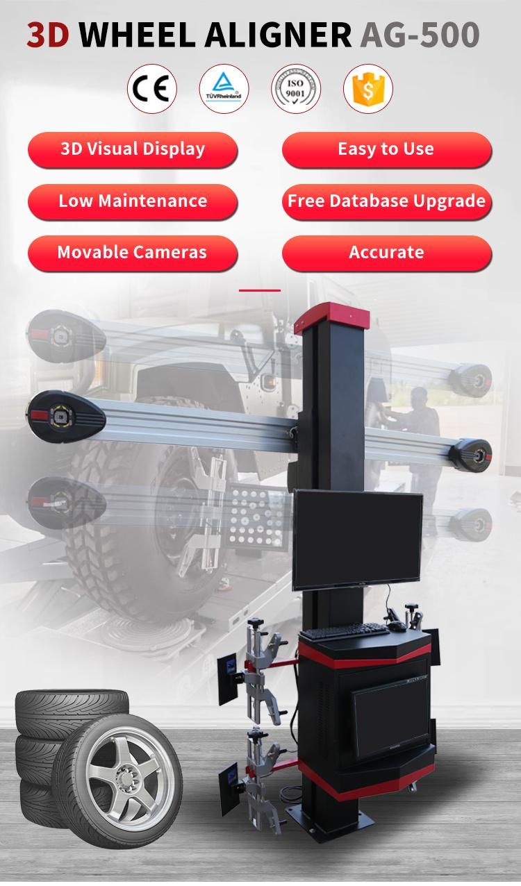 Space Saving 3D Wheel Alignment and Wheel Balancing Machine Price