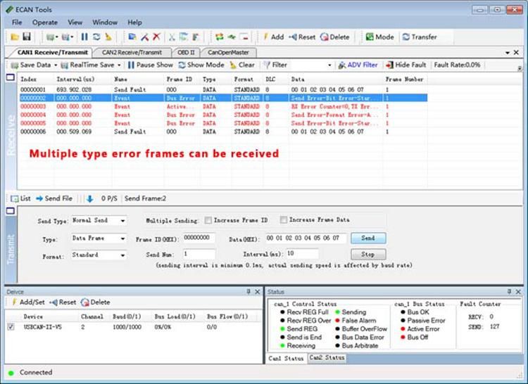 Gcan Usbcan Embedded Expandable Module for Industrial Computer Can Interface