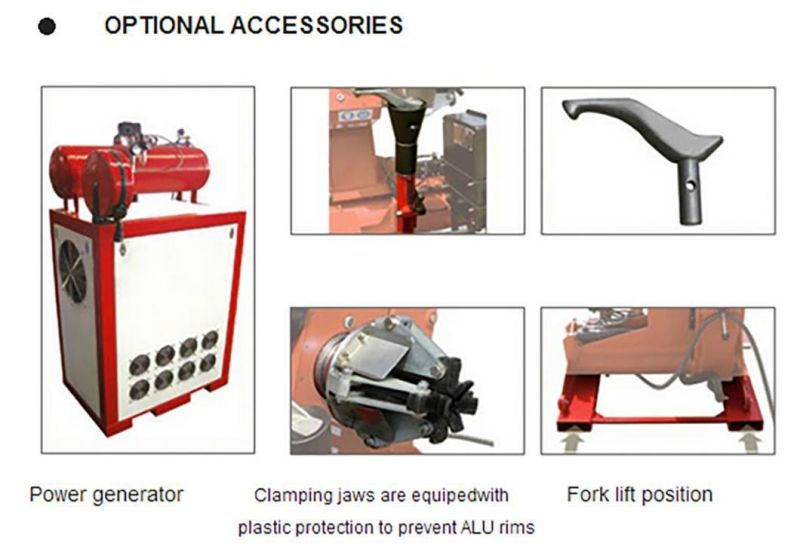 26inch Semi Automatic Heavy Duty Tyre Changer for Road Service