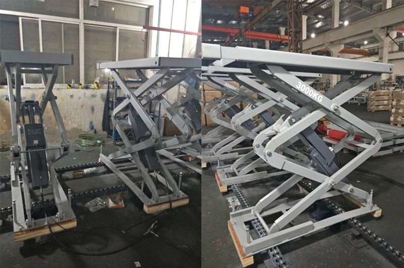 Car Workshop Equipment Inground Scissor Lift with Ce